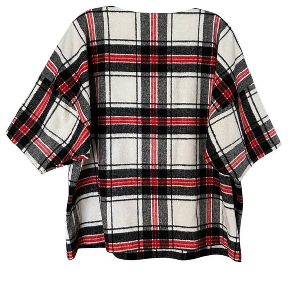 Lord & Taylor Plaid Wool-Blend Pullover Top Women’s XL Holiday Career Soft Cozy - Picture 2 of 5